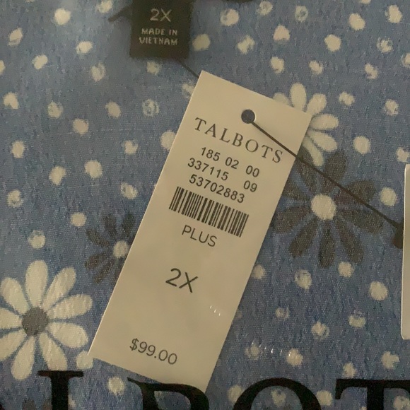Talbots Wrap Top Sz 2X - Picture 3 of 3